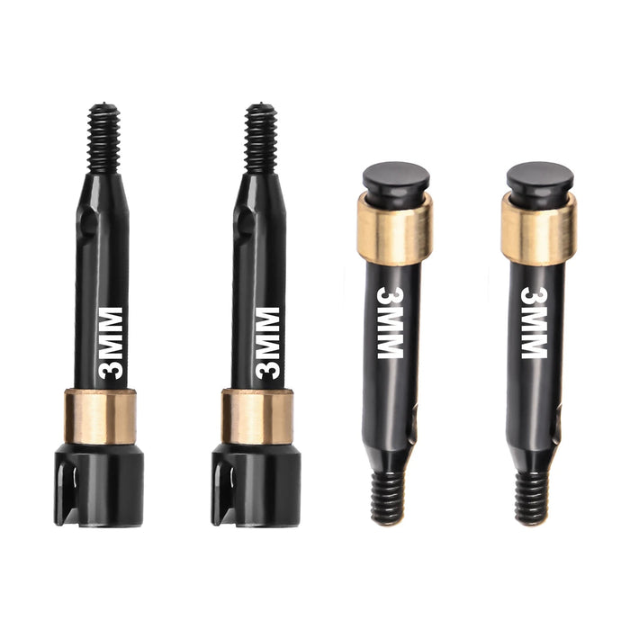 GPM Front & Rear Drive Shafts +3mm/+5mm for LOSI Micro-B/T 1/24 1/28 (Staal)