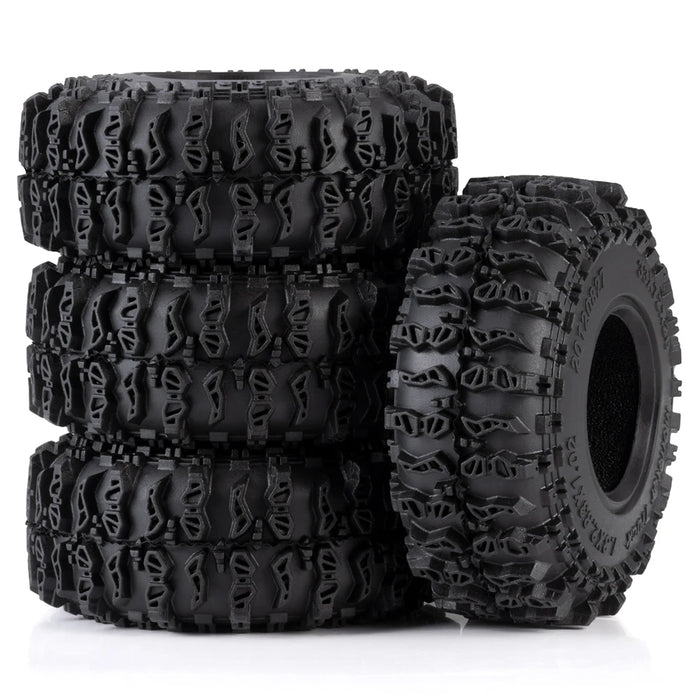 4PCS 1.3" 72x26mm Pneus Boue Roue 1/24 (Caoutchouc)