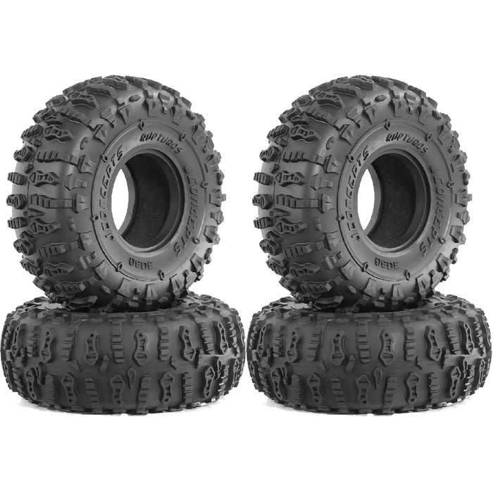 4PCS 1.9" 125x50mm 1/10 Crawler Tires (Rubber)
