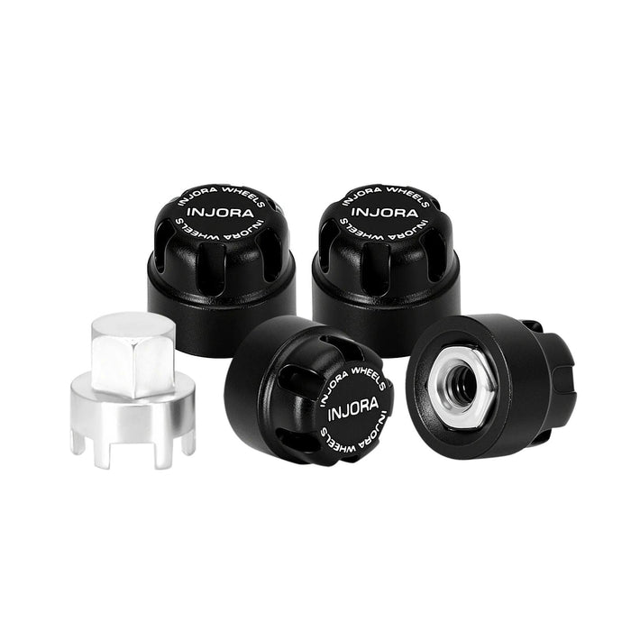 INJORA M2 M2.5 Wheel Lock Nuts with Aluminium Cap 1/24 1/18