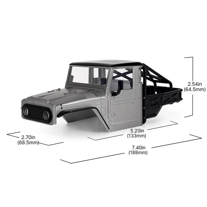 INJORA IR40-24 Half Truck Hard Body w/ Cage for Axial SCX24 1/24