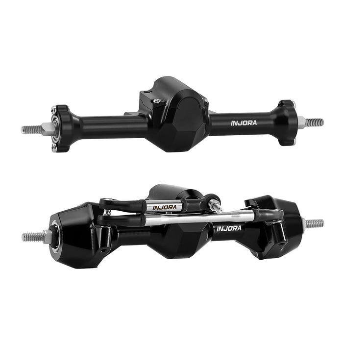 INJORA Stock Width Axles w/ Steering Knuckles for Axial SCX30 1/30