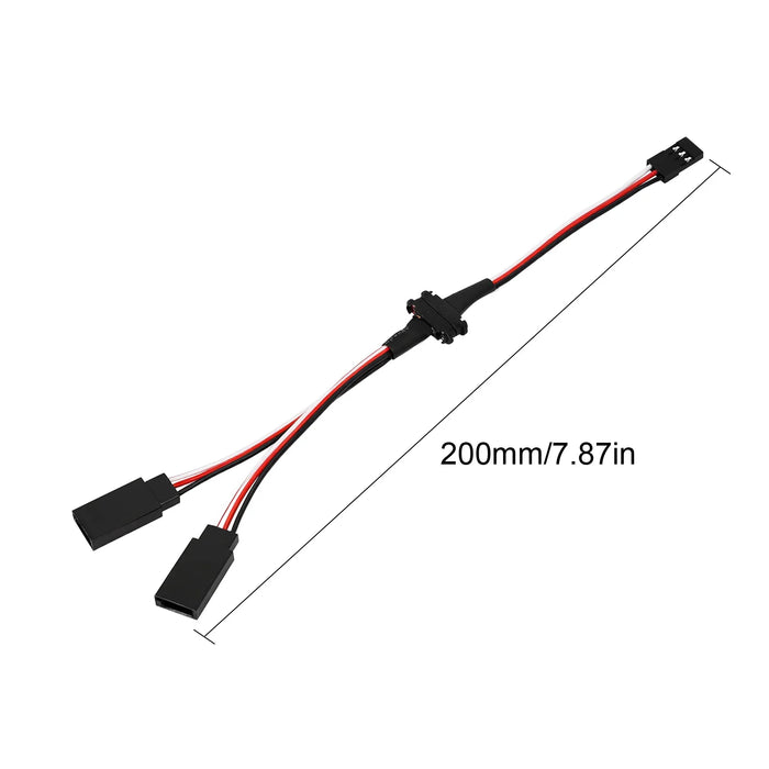 INJORA Magnetic Snap-on JR Extension Cable 1-to-2 Y Cable