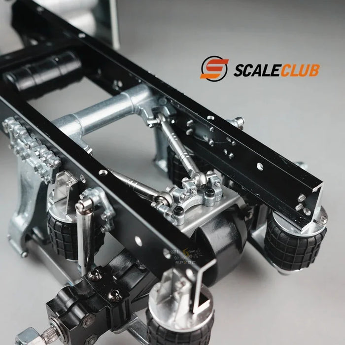 Scaleclub Rear Axle Single Airbag Suspension System for Tractor Truck 1/14 (Metaal)