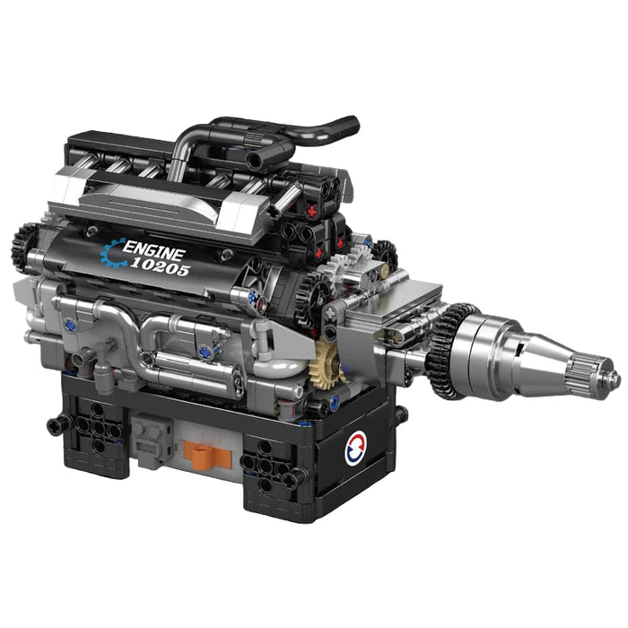 Mould King 10205 RR Vintage Car V12 Engine Building Blocks (733 Stukken)