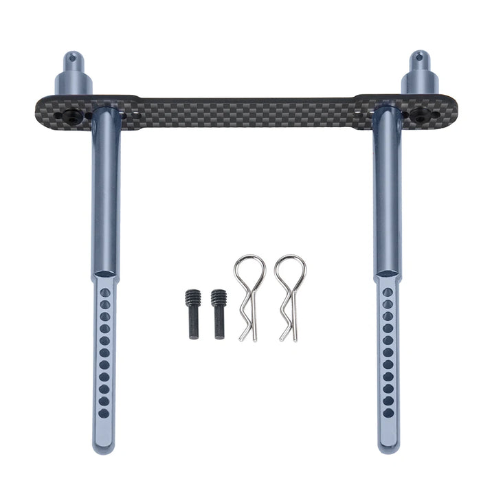 Front-/Heck-Karosseriepfostenhalterungen für Axial SCX10 II 1/10 (Metall und Kohlefaser)