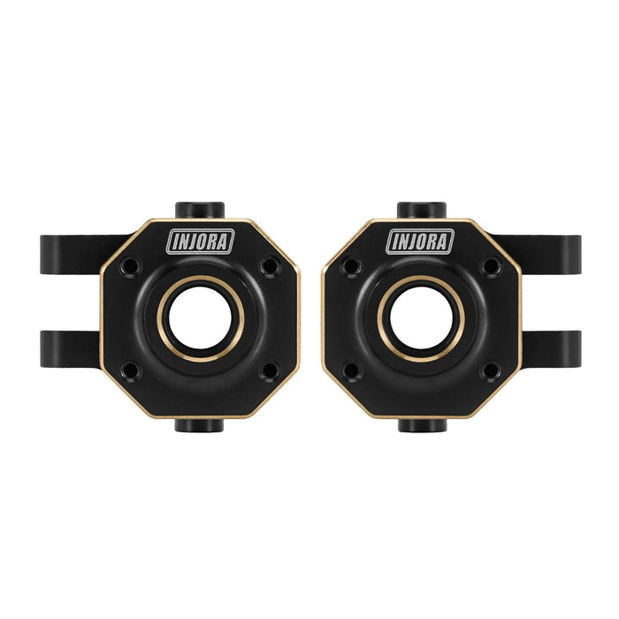 INJORA Steering Knuckles with Counterweights for Traxxas TRX4M 1/18 (Brass)