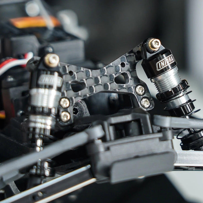 INJORA tours d'amortisseur avant arrière avec support pour Losi Micro-B Micro-T (fibre de carbone)