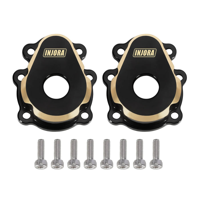 INJORA 31g Outer Portal Housing Axle Covers for FMS FCX10 1/10 (Messing)