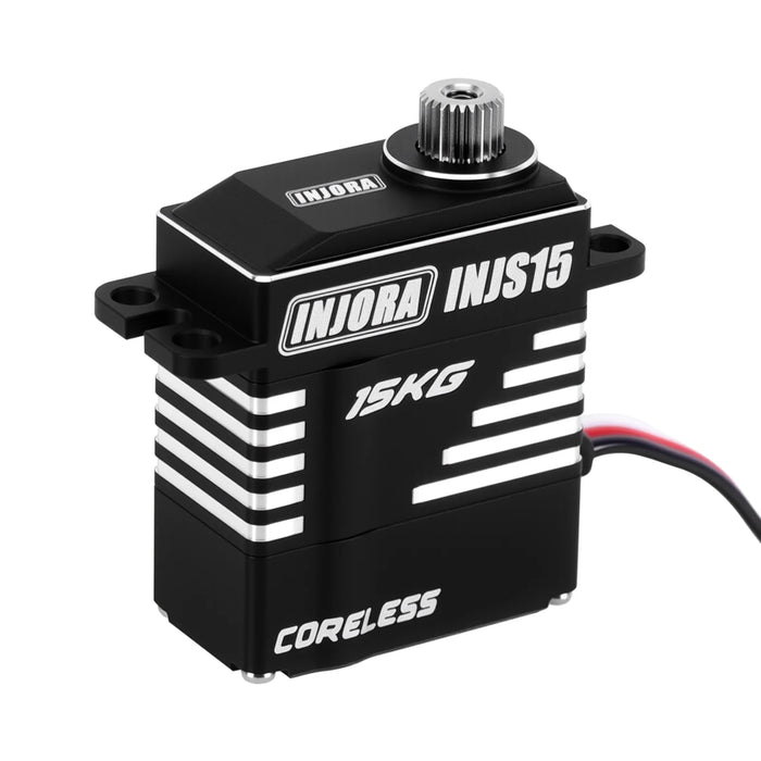 INJORA INJS15 15KG Waterproof Coreless High Torque Servo w/ Mount & Horn 1/24