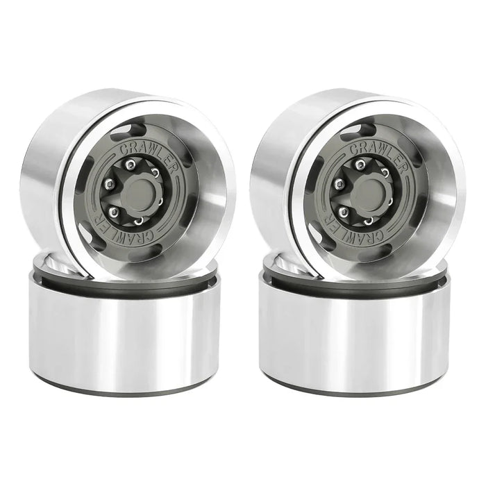 4PCS 1.9" 55.5x32mm 1/10 Crawler Beadlock Wheels Set (Metal)