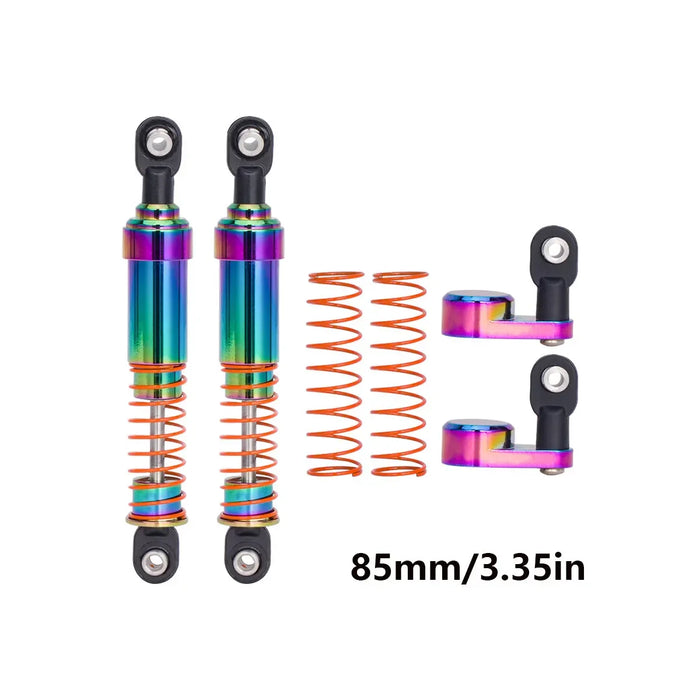 2PCS 75-115mm Shocks w/ Offset Shock Cap for SCX10 TRX4 Capra (Alu)