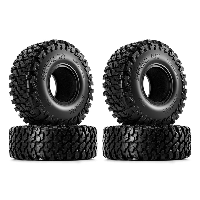 INJORA 4PCS 1.9" 120x42mm MAVERIX R/T Crawler Tires 1/10