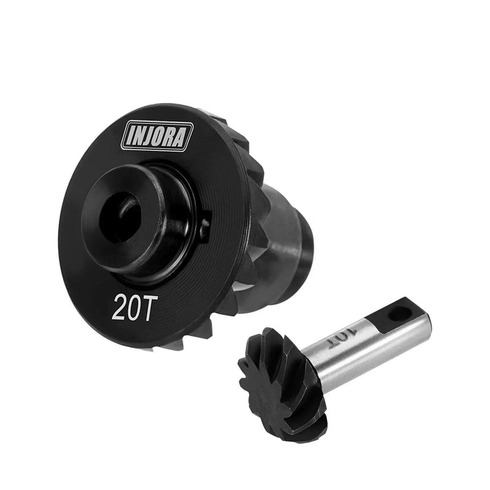 INJORA Ensemble d'engrenages d'essieu hélicoïdal pour Redcat Ascent-18 1/18 (Acier)