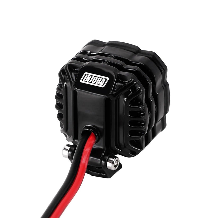 INJORA Super helle quadratische LED-Leuchten 1/10 1/8 (Aluminium, Weiß)