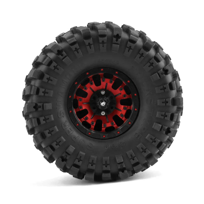 4PCS 1.9" 118x45mm 1/10 Crawler Beadlock Wheels Set (Metaal, Rubber)