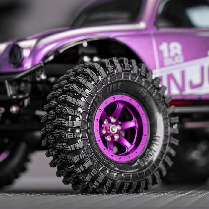 INJORA 4PCS 1.3" 70x26mm Crawler Tires 1/18 1/24