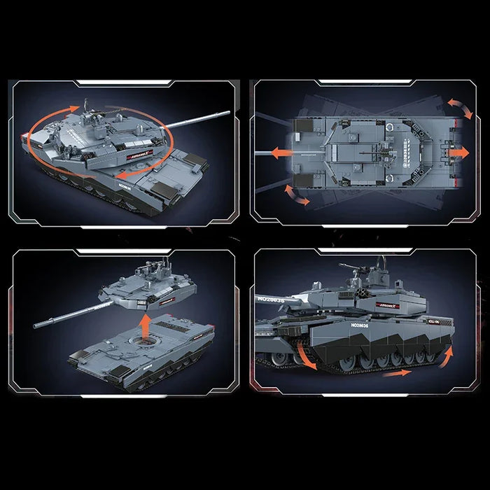 Mould King 20036 Abrams X Tank Building Blocks (1192 Pieces)