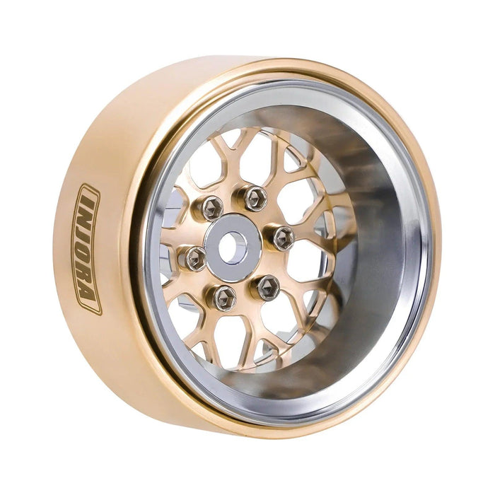 INJORA 1.3" ModuWheel 1/24 1/18 Crawler Wheel Faces (Brass)