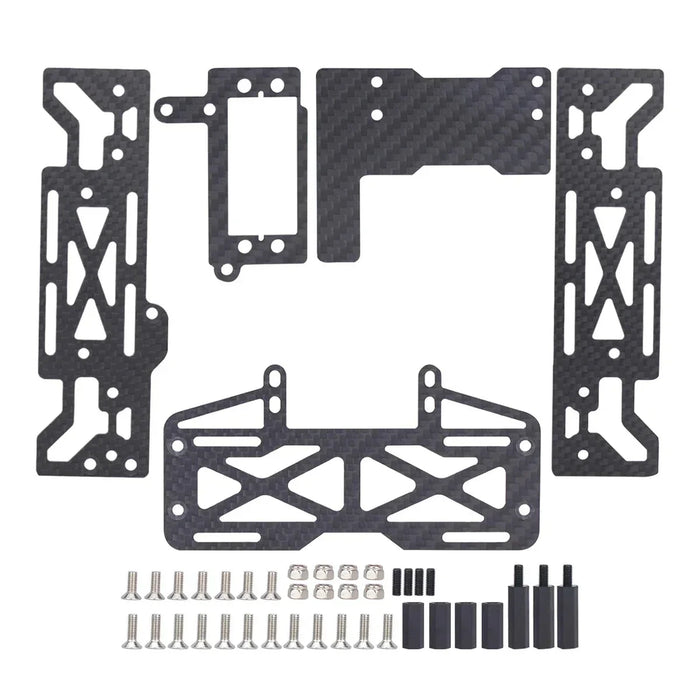 Battery Plate & Servo Mount Kit for Vanquish VS4-10 1/10 (Koolstofvezel)