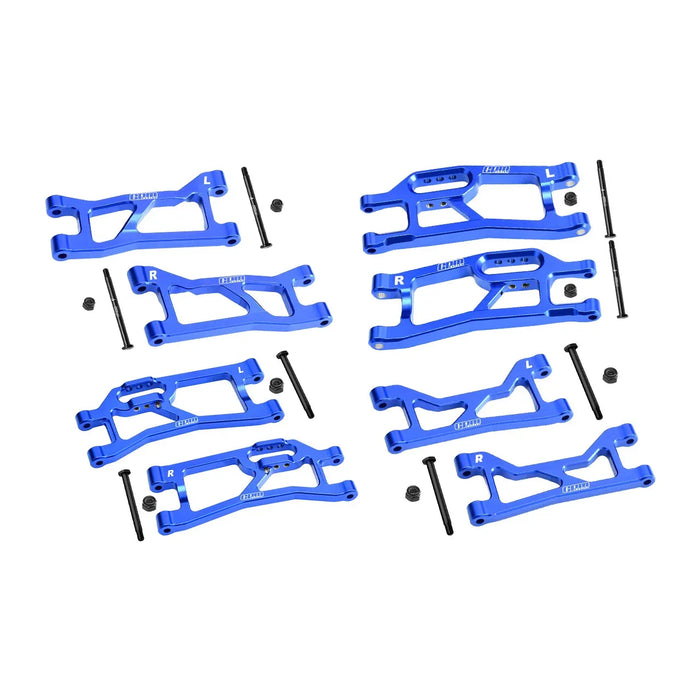 GPM Front + Rear (Upper & Lower) Suspension Arms for Traxxas Mini XRT 1/16 (Alu)