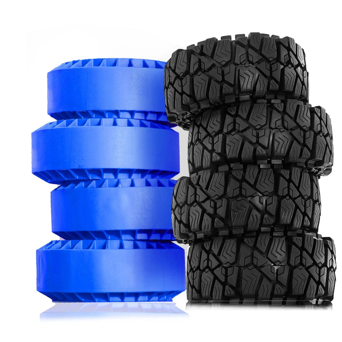 4PCS 1.9" 115x50mm 1/10 Crawler Tires (Rubber)