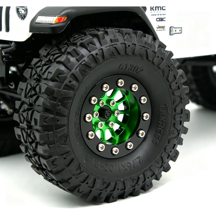 TxxRcss 4PCS 1.3" 36.8x16.5mm Beadlock Wheel Rims 1/18/24 (Alu)