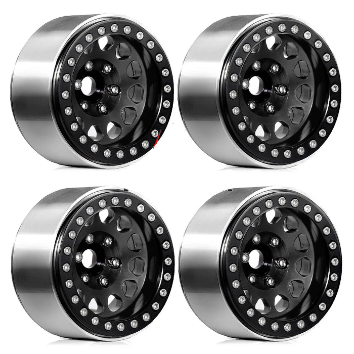 4PCS 1.9" 56x23mm 1/10 Crawler Wheels Set (Metaal)