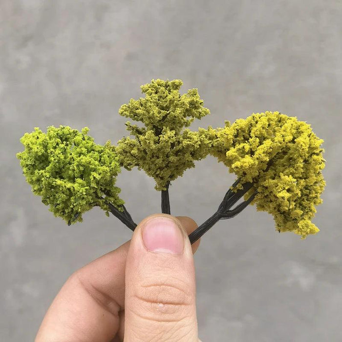 100PCS 3-16cm Simulation Tree Model