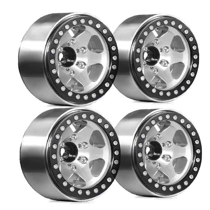 4PCS 1.9" 56x23mm 1/10 Crawler Beadlock Wheels (Metal)