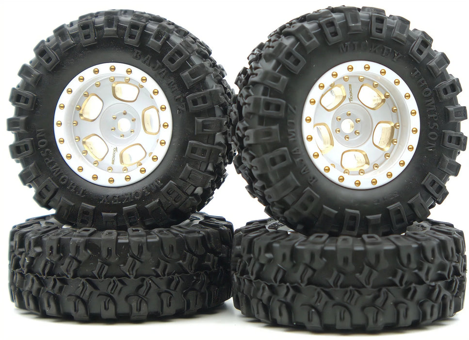 TxxRcss 4PCS 1.0" 52x19mm Beadlock Wheel Set 1/18/24
