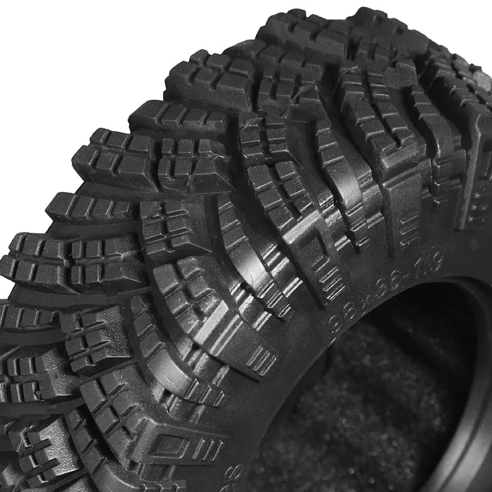 4PCS 1.9" 98x36mm 1/10 Crawler Tires (Rubber)
