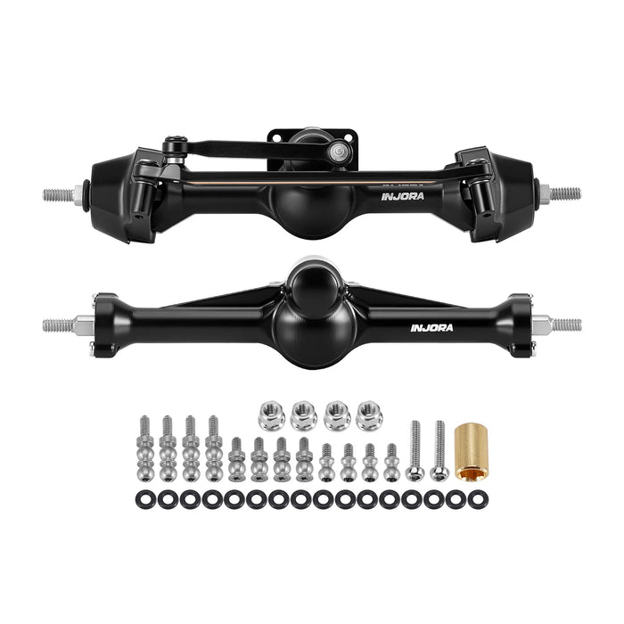 INJORA +3mm Planet Axles w/ Steering Knuckles for Axial SCX30 1/30