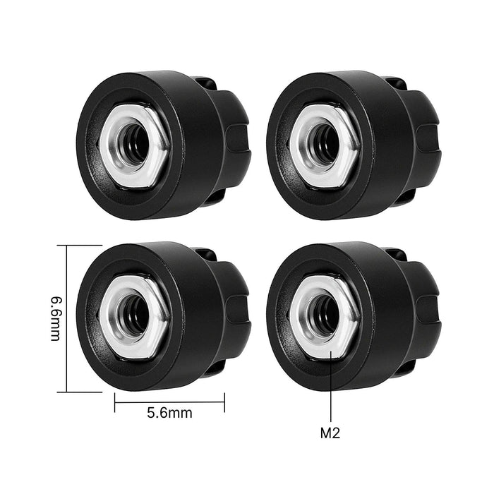 INJORA M2 M2.5 Wheel Lock Nuts with Aluminium Cap 1/24 1/18