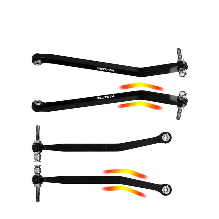 INJORA High Clearance Chassis Links for Axial SCX30 1/30 (Alu)