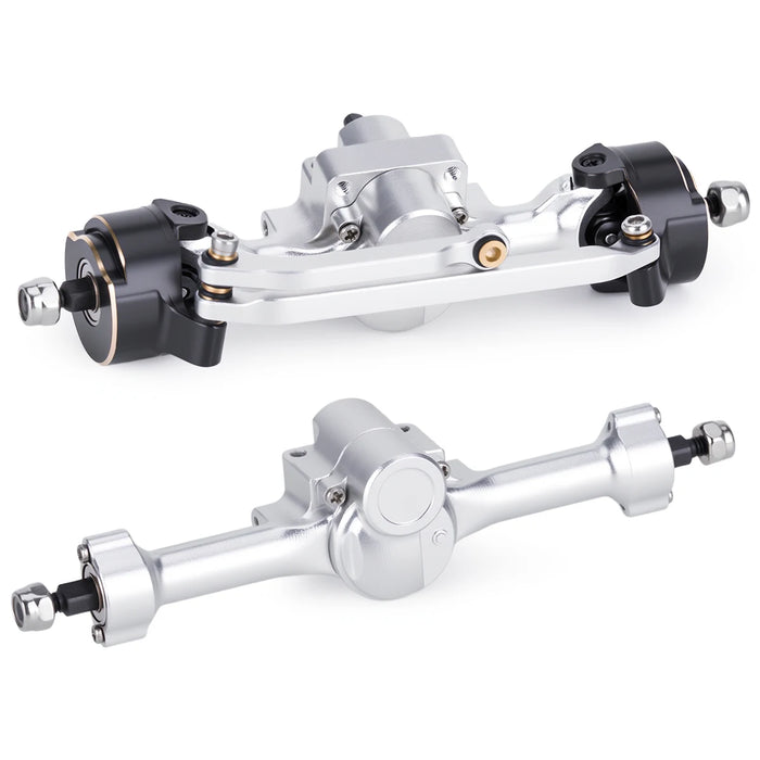 Front Rear Axle+Brass Knuckles for Axial SCX30 1/30 (Alu)