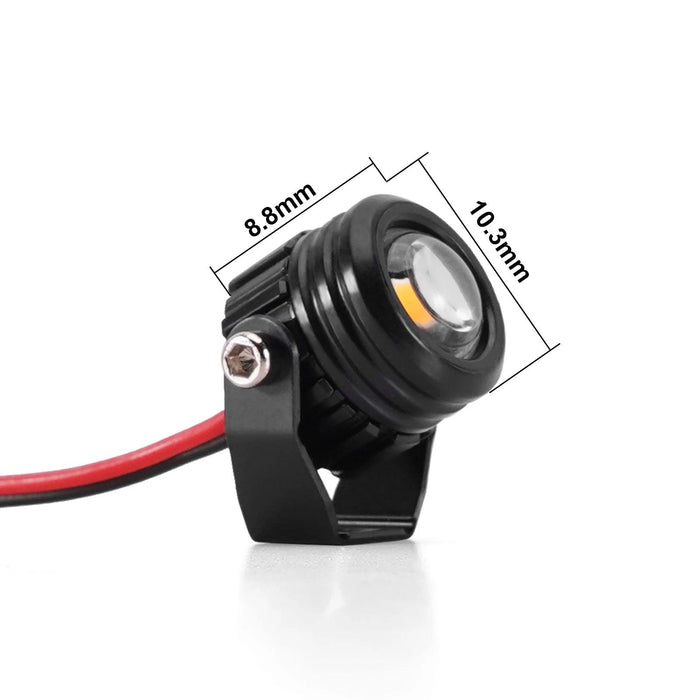 INJORA 1/18 1/24 Lumières LED Rondes (Blanc, Jaune)