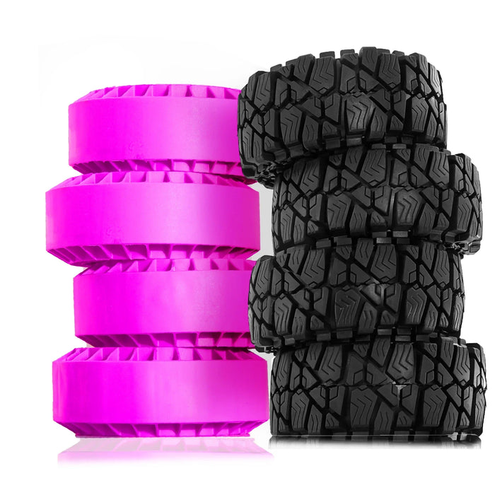 4PCS 1.9" 115x50mm 1/10 Crawler Tires (Rubber)