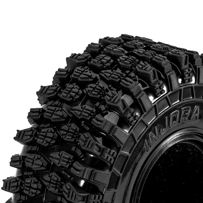 INJORA 4PCS 1.3" 70x26mm Crawler Tires 1/18 1/24