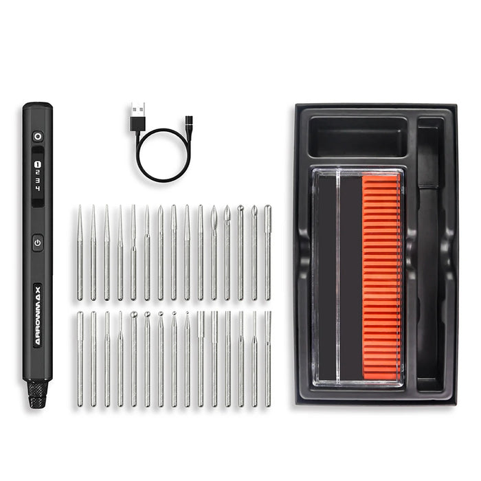 ARROWMAX SGS 30 in 1 Electric Cordless Engraving Pen Set
