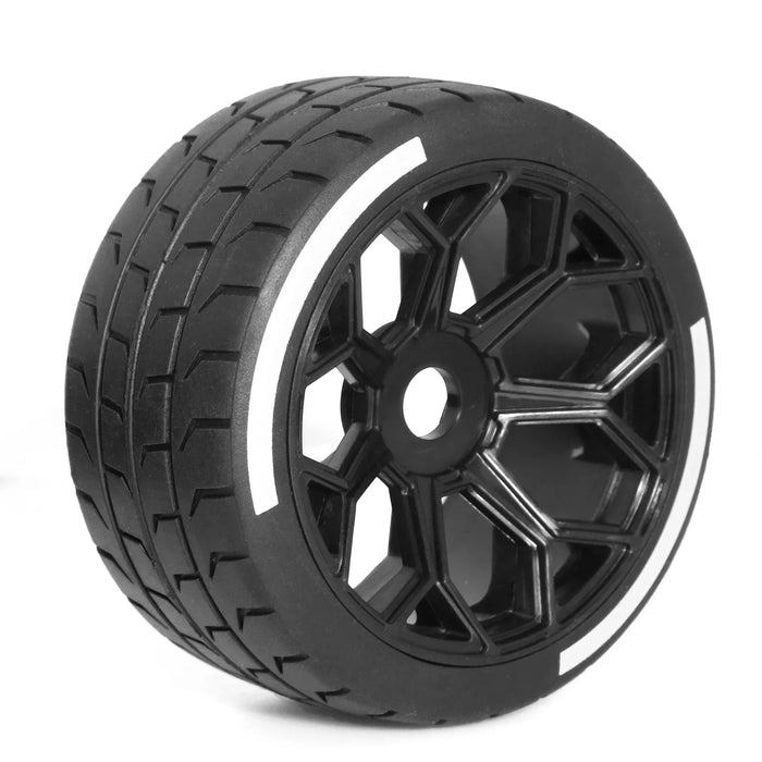 4PCS 102/107x45mm 1/7 Wheels Set (Plastic, Rubber)