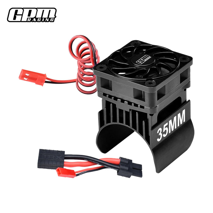Ventilateur de refroidissement GPM & dissipateur thermique moteur 35mm pour TRAXXAS Mini Maxx 1/10 (AL)