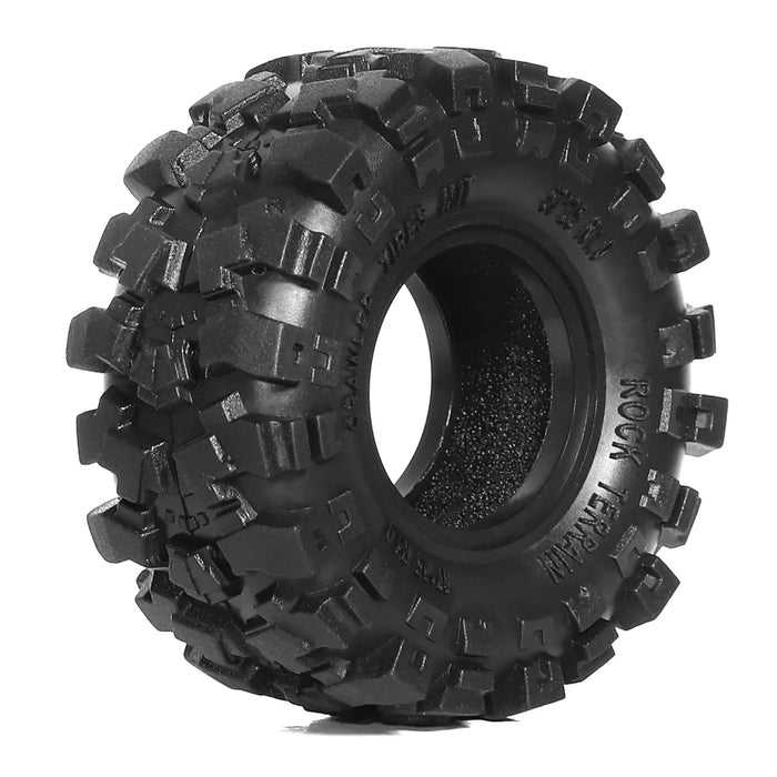 4PCS 1.0" 57x25mm 1/18 1/24 Crawler Tires (Rubber)