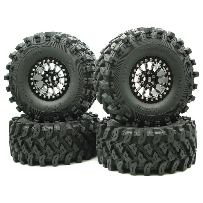 TxxRcss 4PCS 2.2" 136x55mm Beadlock Wheel Set 1/10 (Alu)