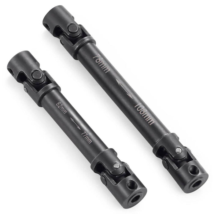 2PCS Front & Rear Drive Shaft for Axial UTB18 1/18 (Staal)