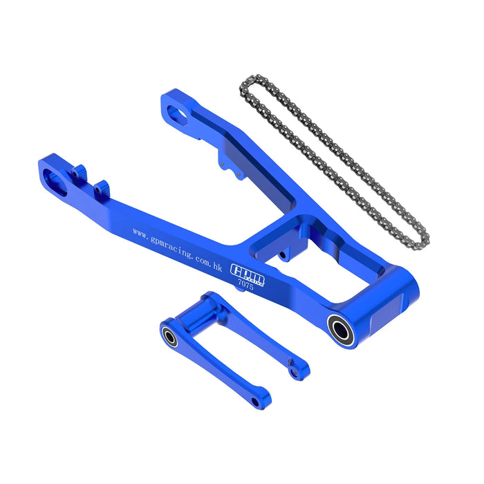 GPM Extend Swing Arm (+30mm) +Pull Rod+Chain for LOSI Promoto MX SM 1/4 (Alu)