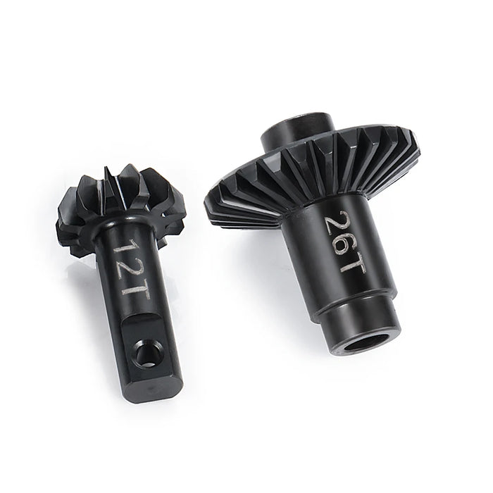 Ensemble d'engrenages d'essieu différentiel Overdrive Underdrive 12T&22T/24T/26T pour Traxxas TRX-4M Bronco Defender 1/18 (Acier)