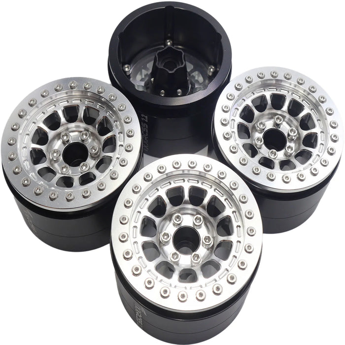 TxxRcss 4PCS 2.2" 61.5x40.5mm Beadlock Wheel Rims 1/10 (Alu)