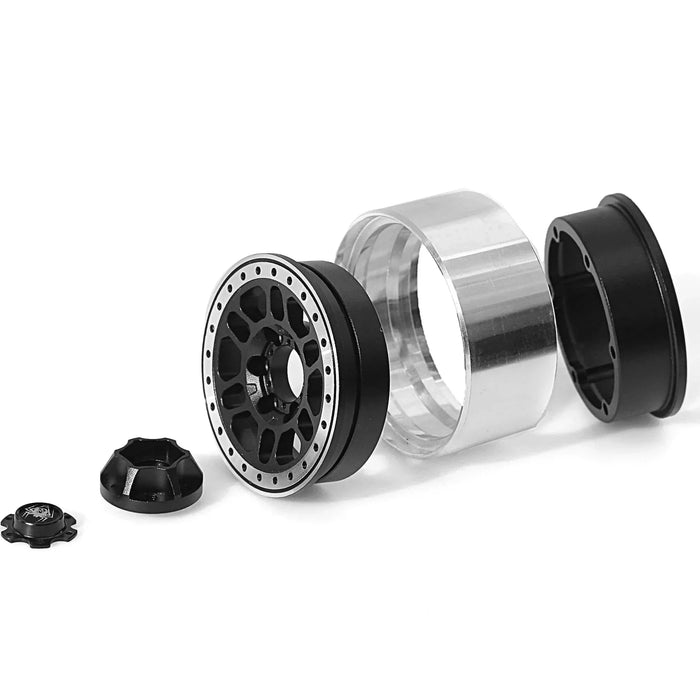 4PCS 1.9" 52x31mm 1/10 Crawler Beadlock Wheels (Metal)