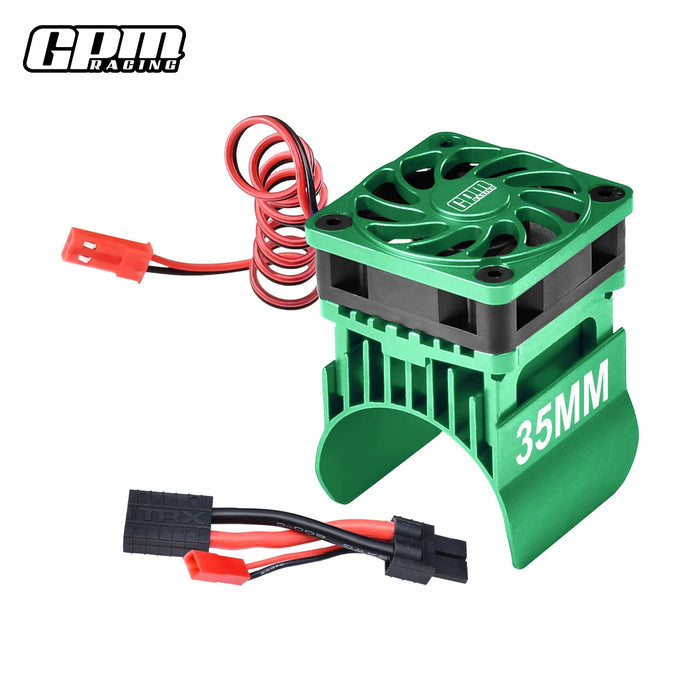 Ventilateur de refroidissement GPM & dissipateur thermique moteur 35mm pour TRAXXAS Mini Maxx 1/10 (AL)